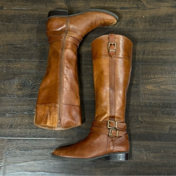 INC International Concept Frankii Leather Riding Boots Size 10 Women - Picture 2 of 9